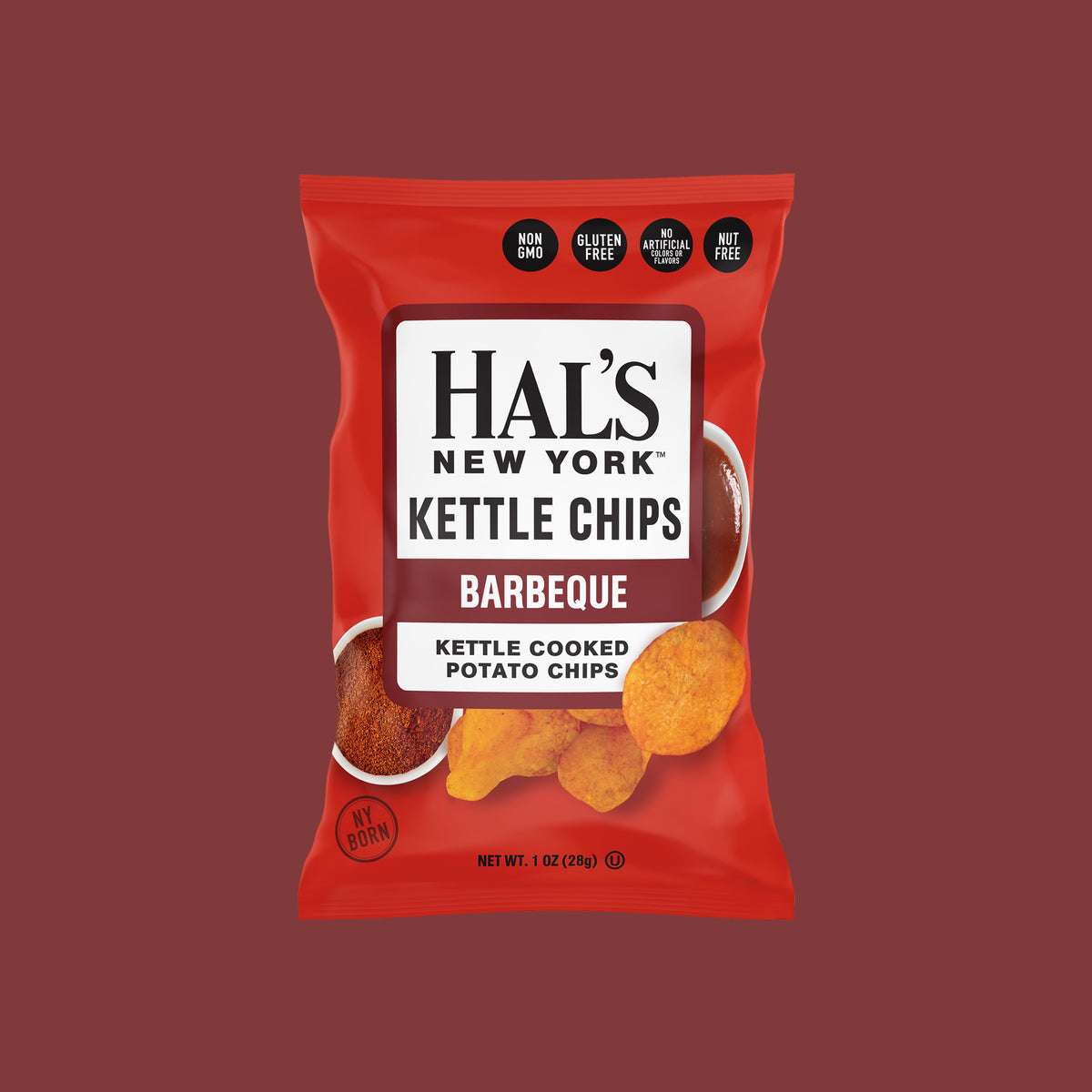 Barbeque Kettle Chips, 1oz