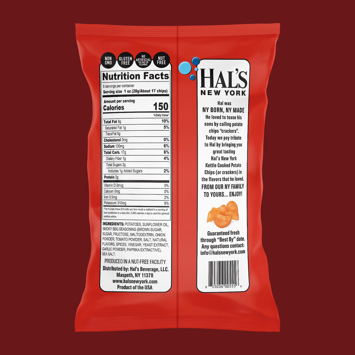 Barbeque Kettle Chips, 8oz