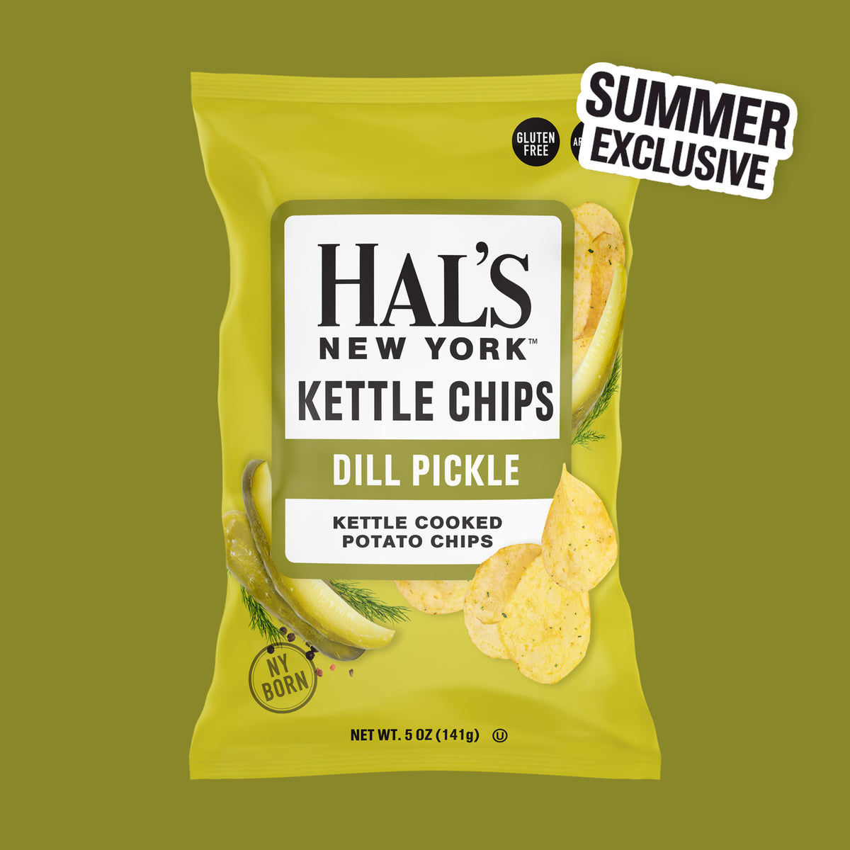 Dill Pickle Kettle Chips, 5oz