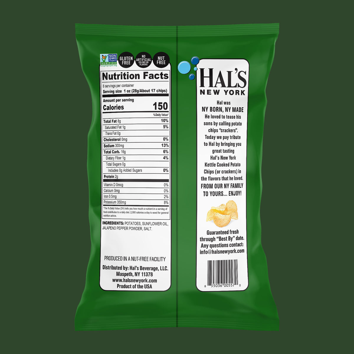 Jalapeño Kettle Chips, 8oz