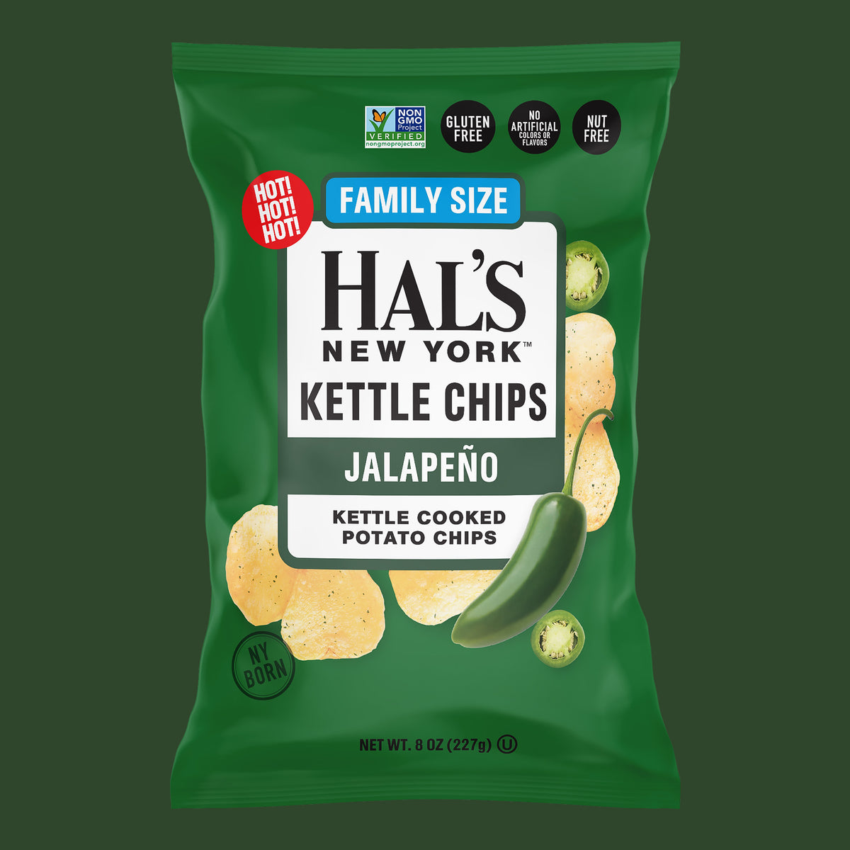 Jalapeño Kettle Chips, 8oz