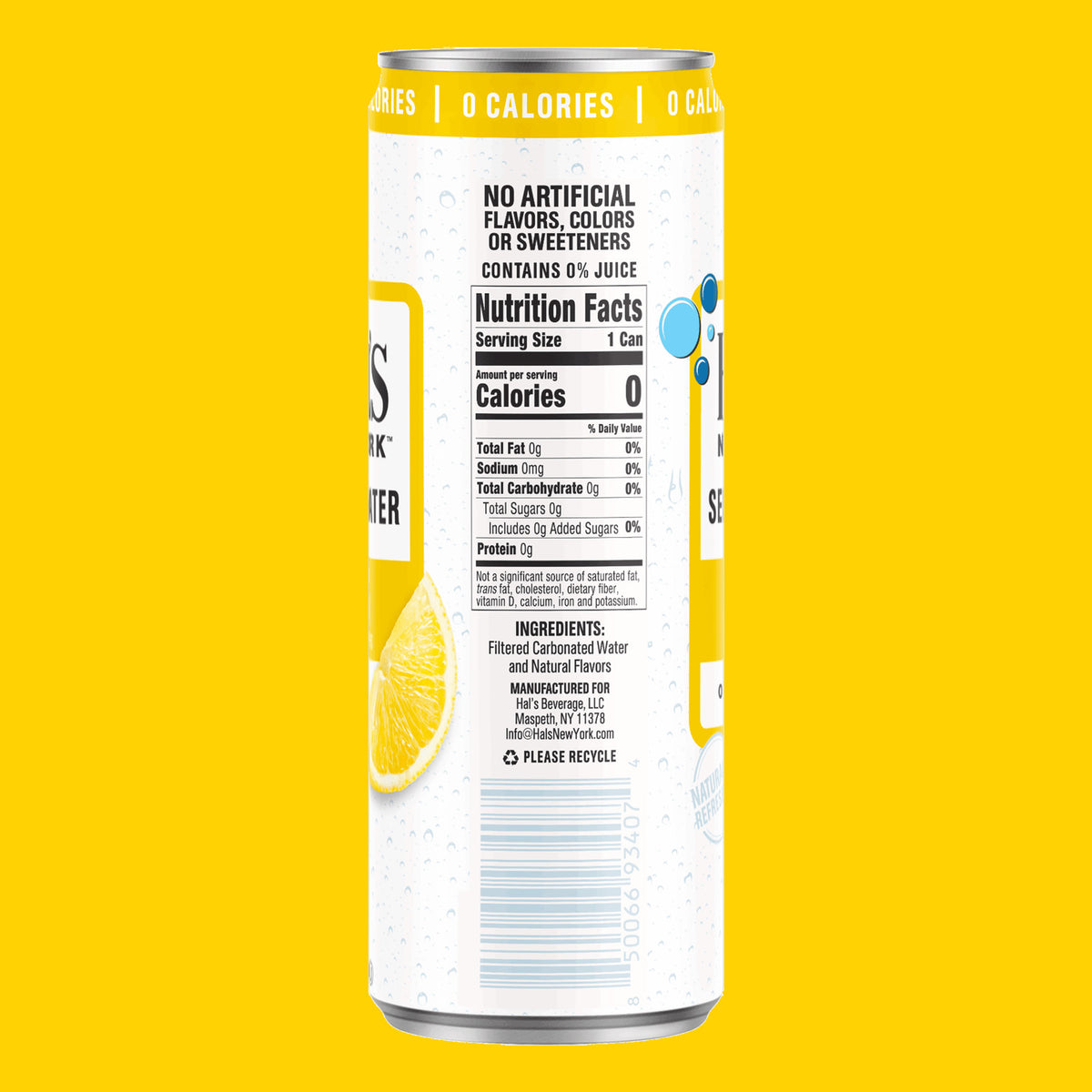 Lemon Seltzer Water, 12oz