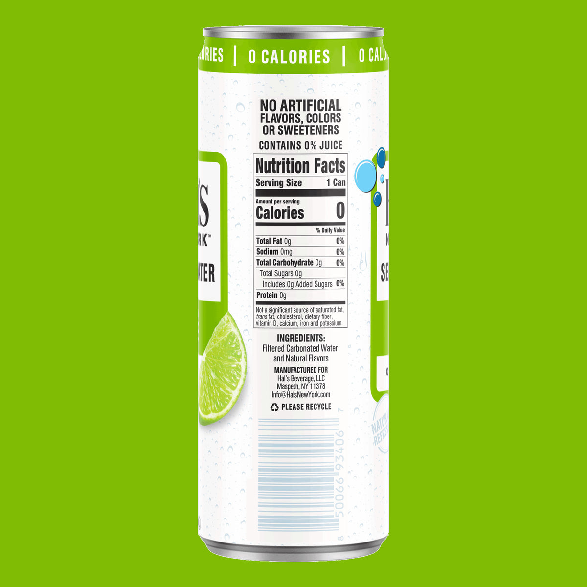 Lime Seltzer Water, 12oz