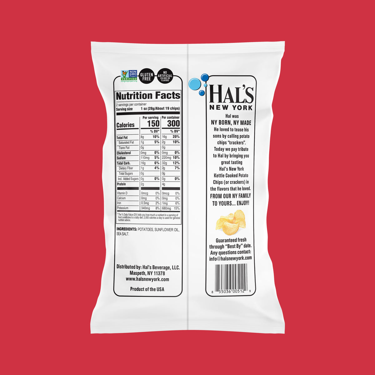 Original Sea Salt Kettle Chips, 2oz