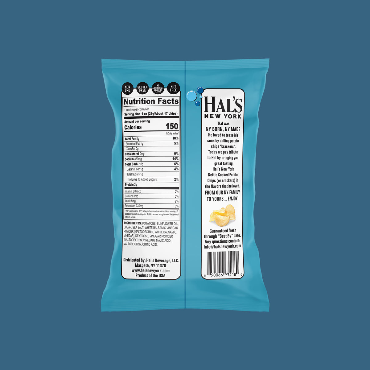 Sea Salt & Vinegar Kettle Chips, 1oz