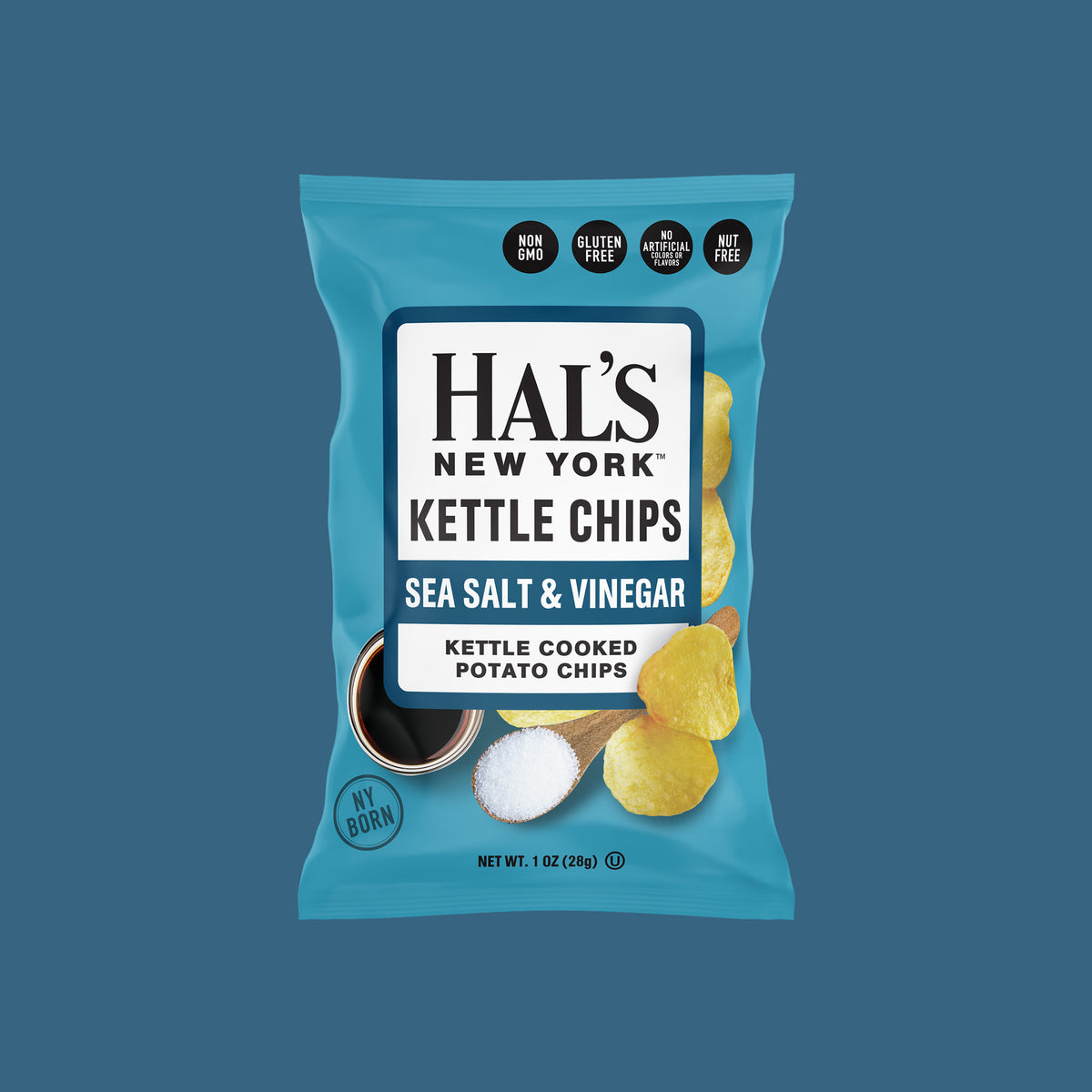 Sea Salt & Vinegar Kettle Chips, 1oz