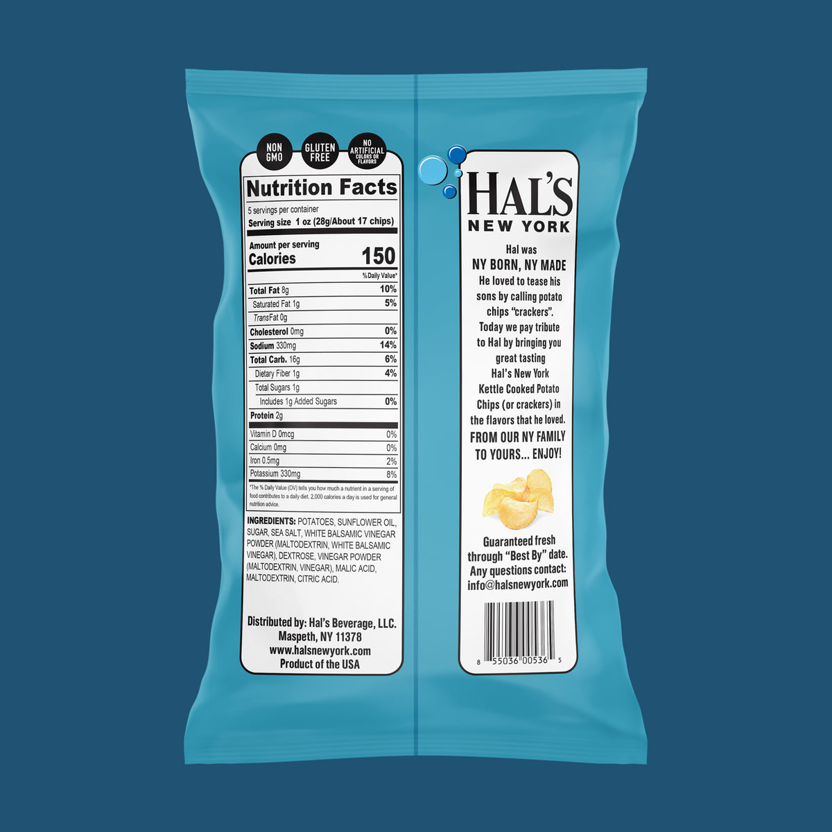 Sea Salt & Vinegar Kettle Chips, 5oz