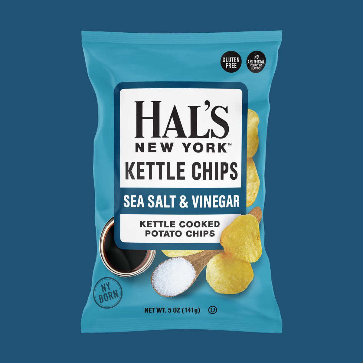 Sea Salt & Vinegar Kettle Chips, 5oz