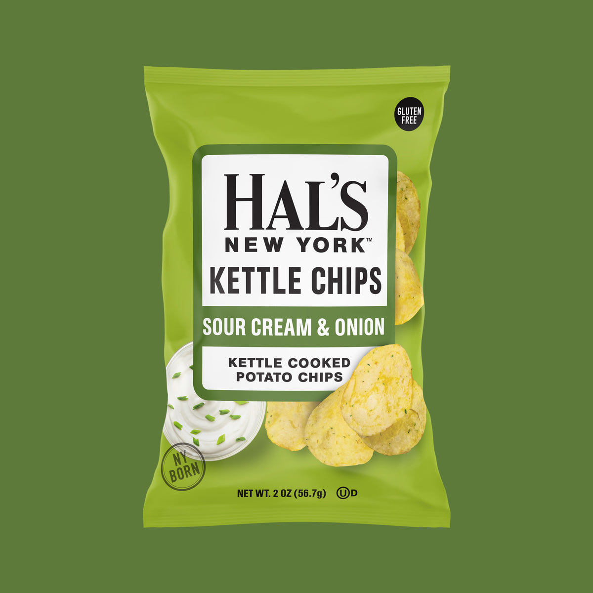 Sour Cream & Onion Kettle Chips, 2oz