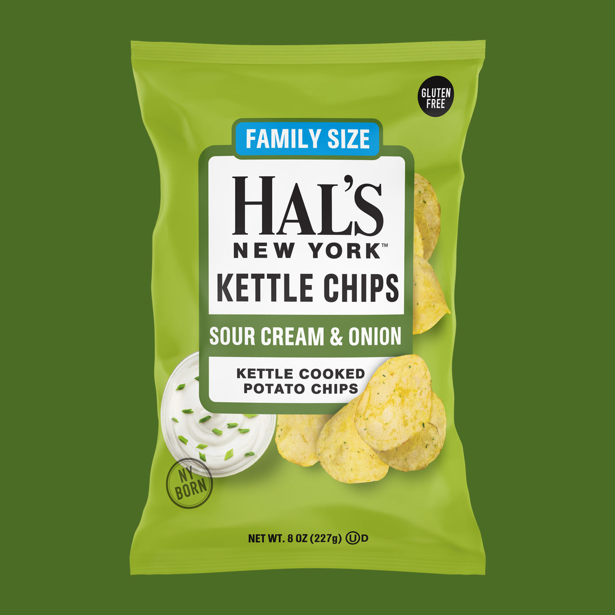 Sour Cream & Onion Kettle Chips, 8oz