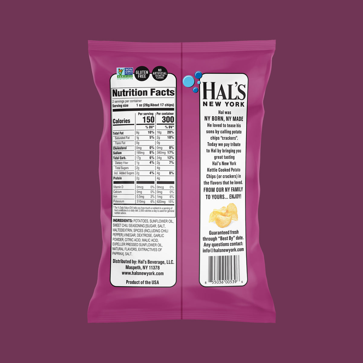 Sweet Chili Kettle Chips, 2oz
