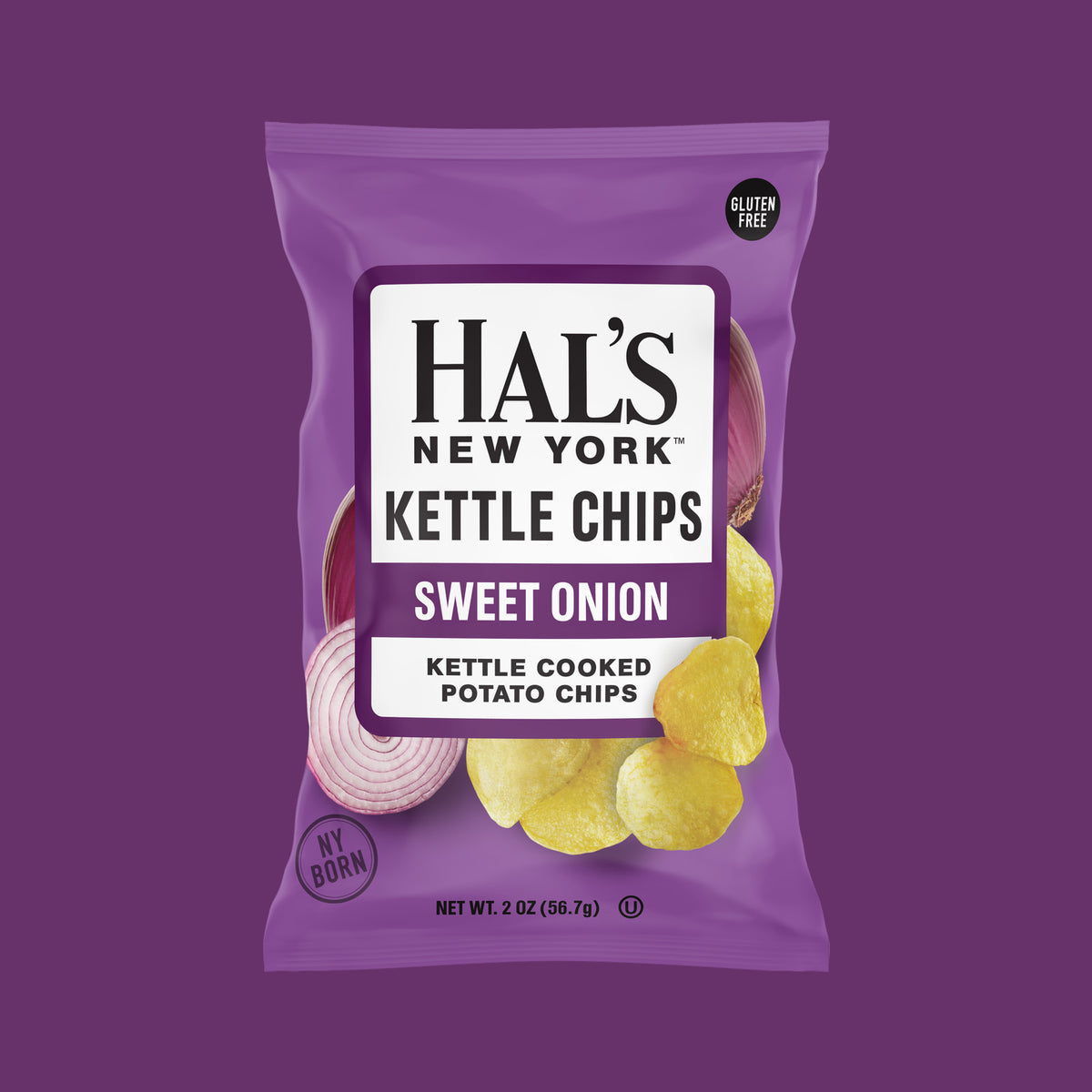 Sweet Onion Kettle Chips, 2oz