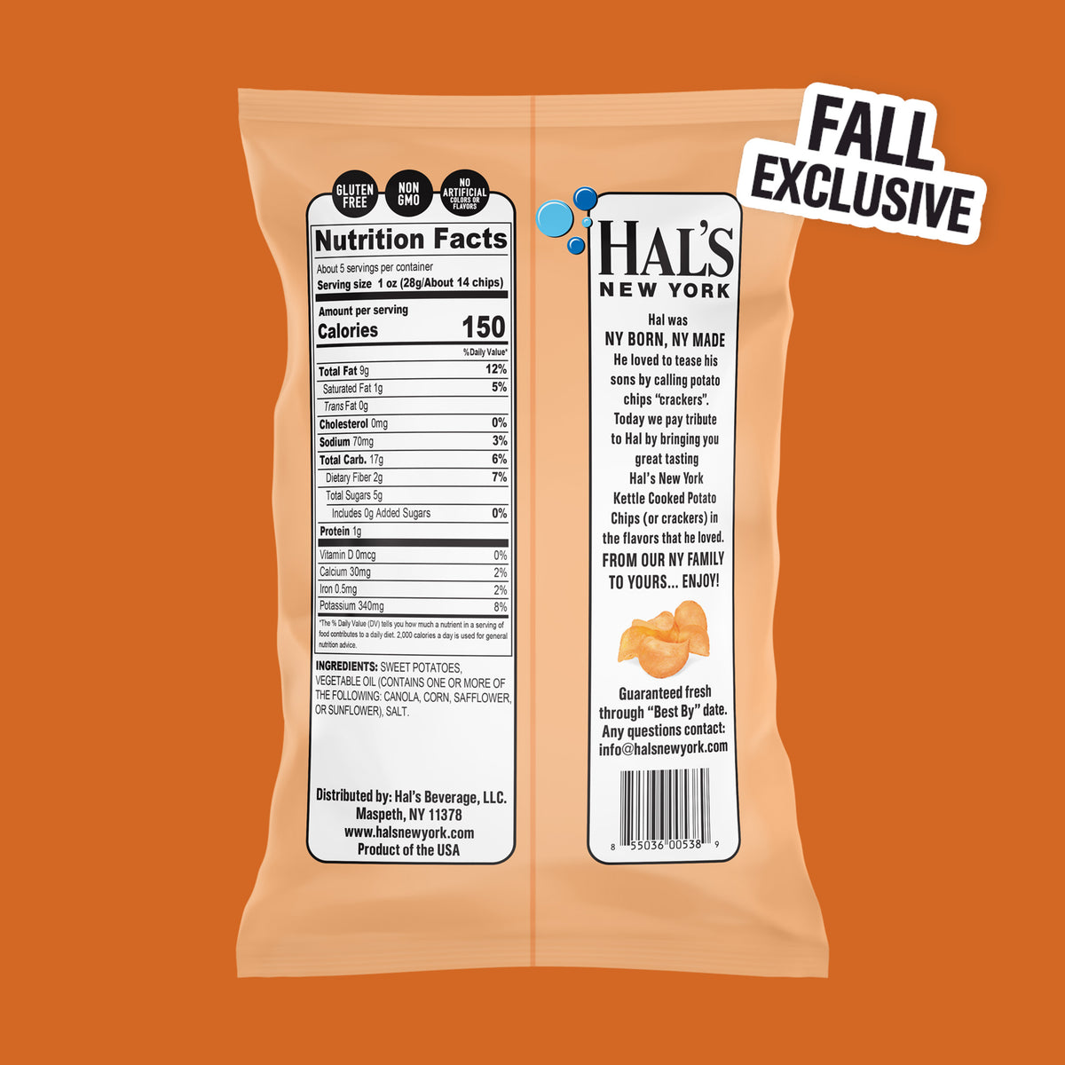 Sweet Potato Kettle Chips, 4.5oz